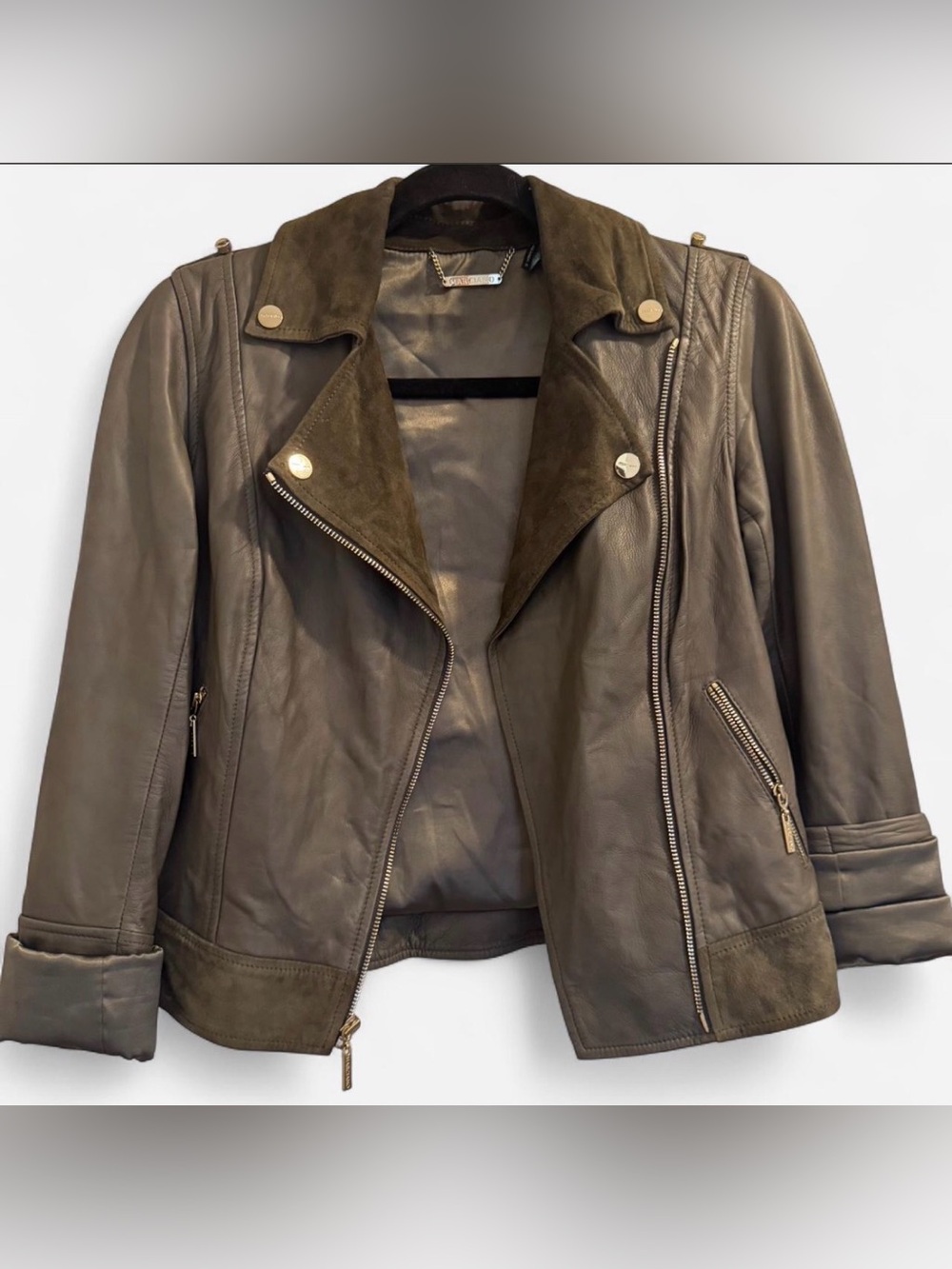 Marciano leather biker jacket